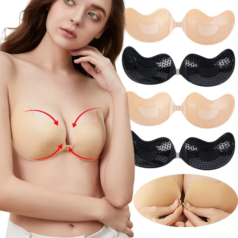Push Up Bra Silicone - 1/2Pc Unsichtbare Push-Up Bh Sommer Frauen