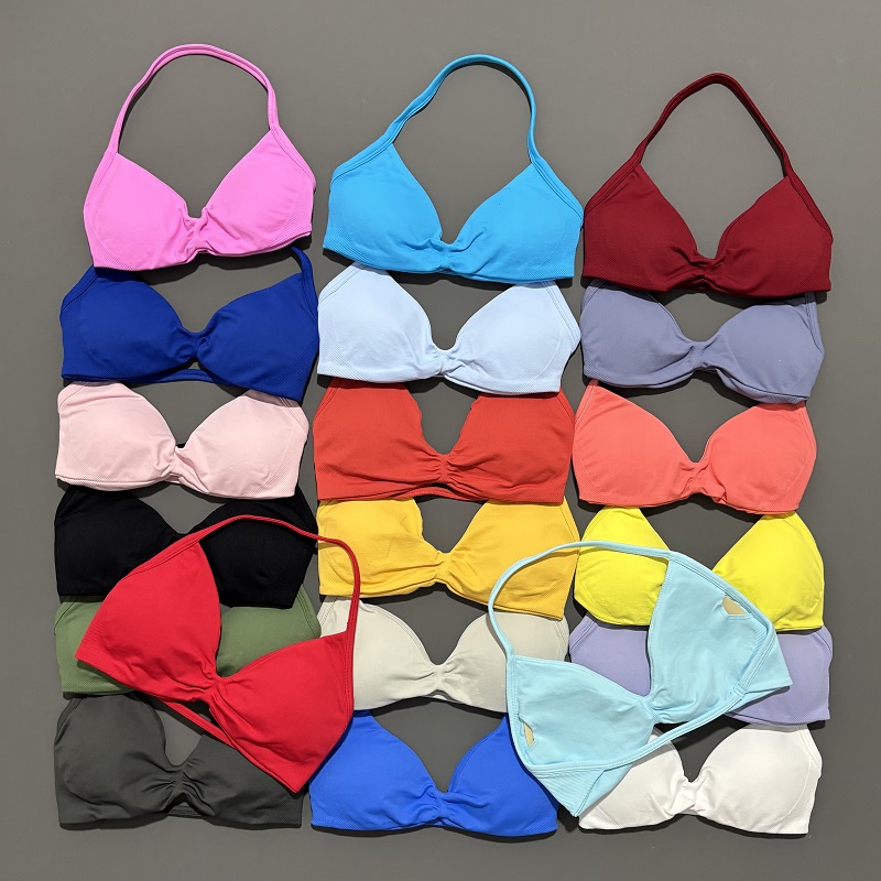 Sports Bra Racerback - Sport-BH mit Trägern, Yoga-Unterwäsche, Damen-Gymnastik-Top, Lauftraining,