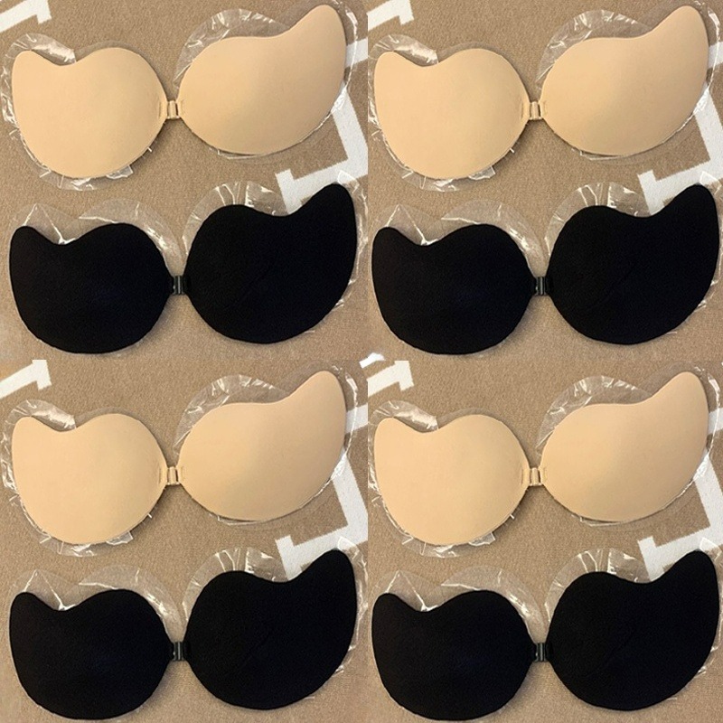 Push Up Bra Silicone - 1/2 Paar unsichtbare Push-up-BHs, trägerloser, rückenfreier