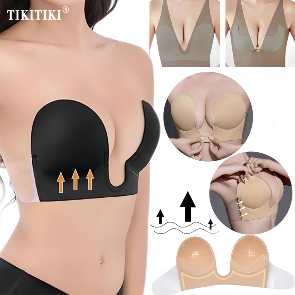 Backless Bra Sticky - Unsichtbarer Push-Up BH, trägerloser BH, rückenfreier,