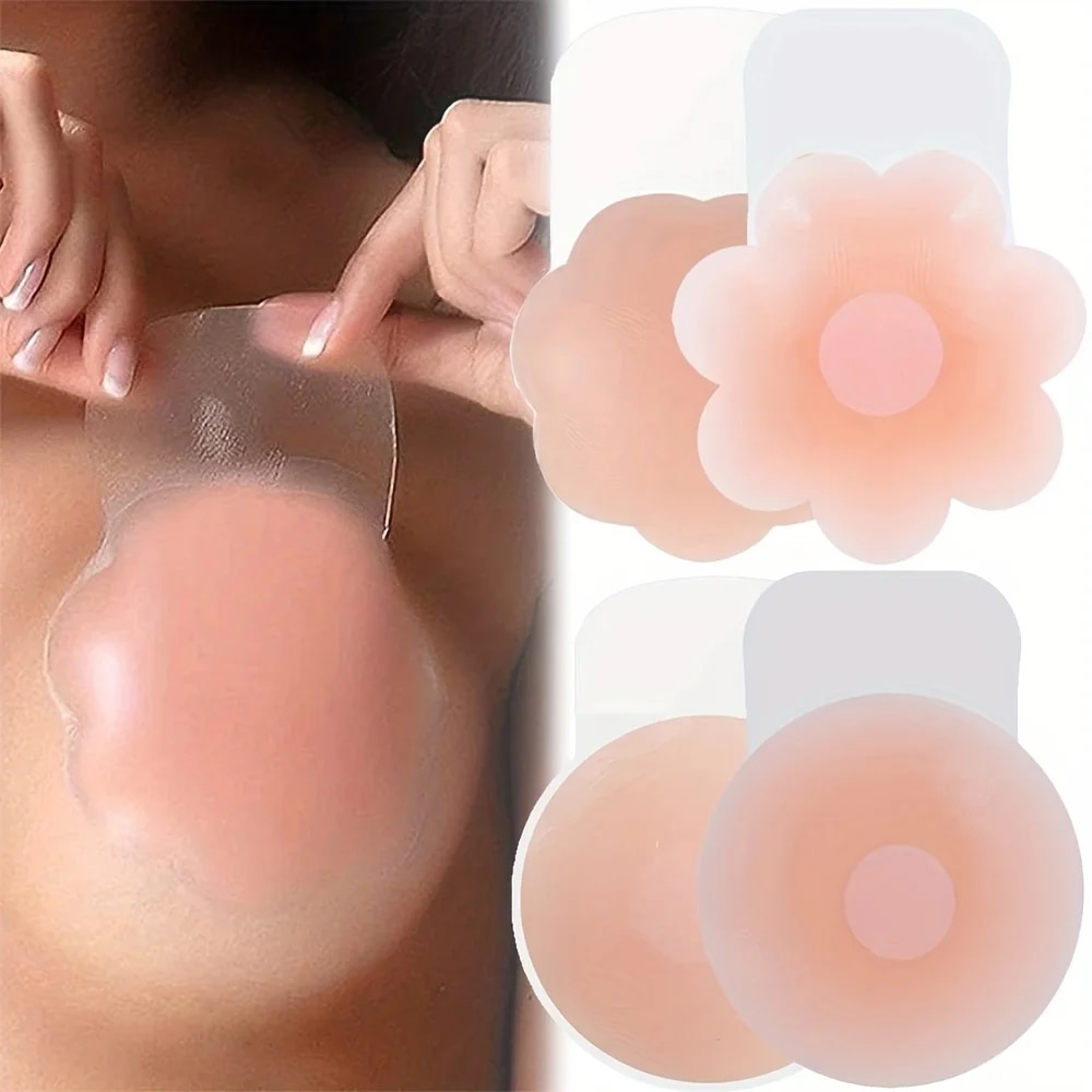 Push Up Bra Silicone - 1Pairs Silikon Nippel Abdeckung Lift Up