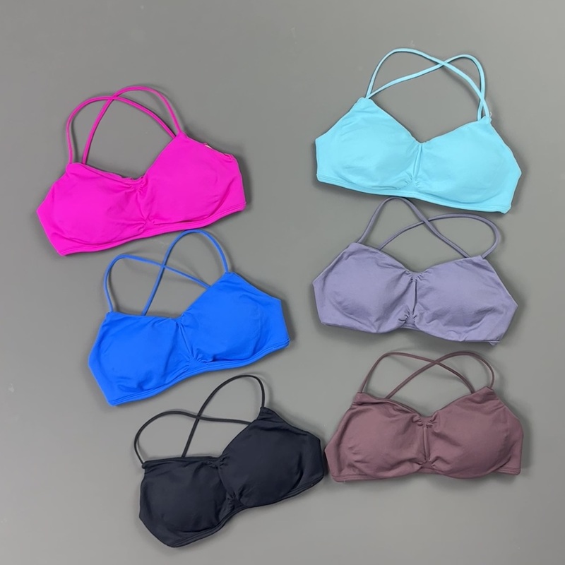Sports Bra Racerback - HISTELLO Sport-BH mit gerafftem Rücken vorne