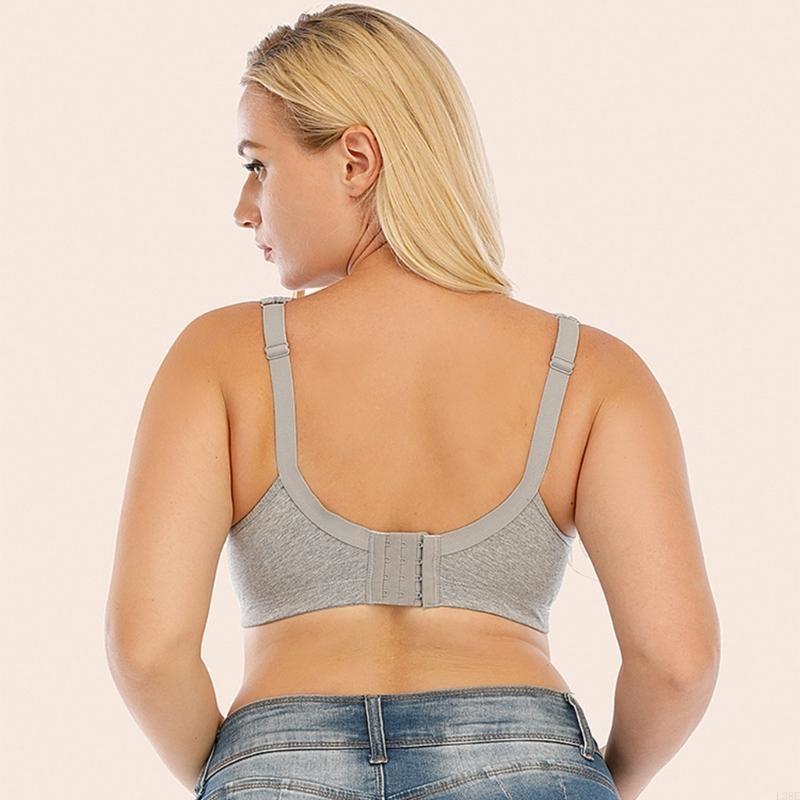 Cotton Bra Everyday - L38E Damen-BH, kabellos, große Größe, Spitze,