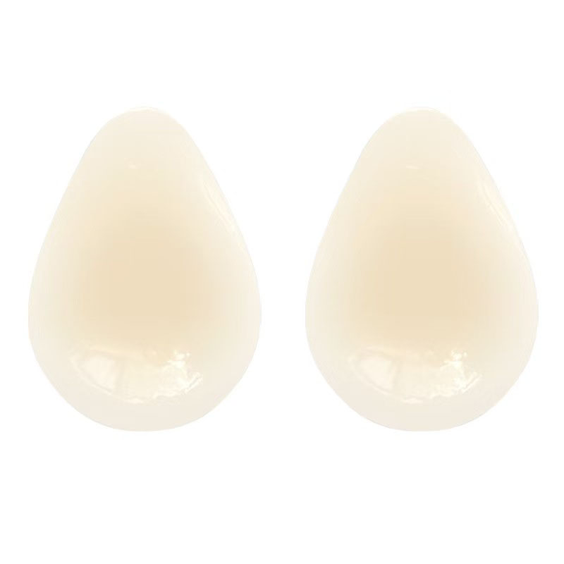 Push Up Bra Silicone - Wassertropfen-förmiger Unsichtbarer BH Silikon-Nippelabdeckung BH-Einlage Trägerlose