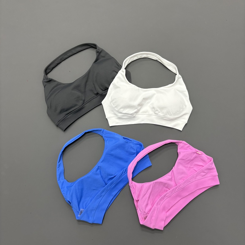 T Shirt Bra Seamless - HISTELLO Nahtloser Neckholder-Sport-BH für Damen, offener