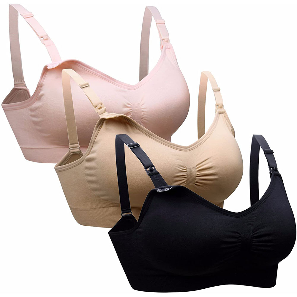 Sleep Bra Bralette - Damen Mutterschafts-Still-BH mütterlicher nahtloser Clip-Down-Push-Up-Schlaf-Bra lette