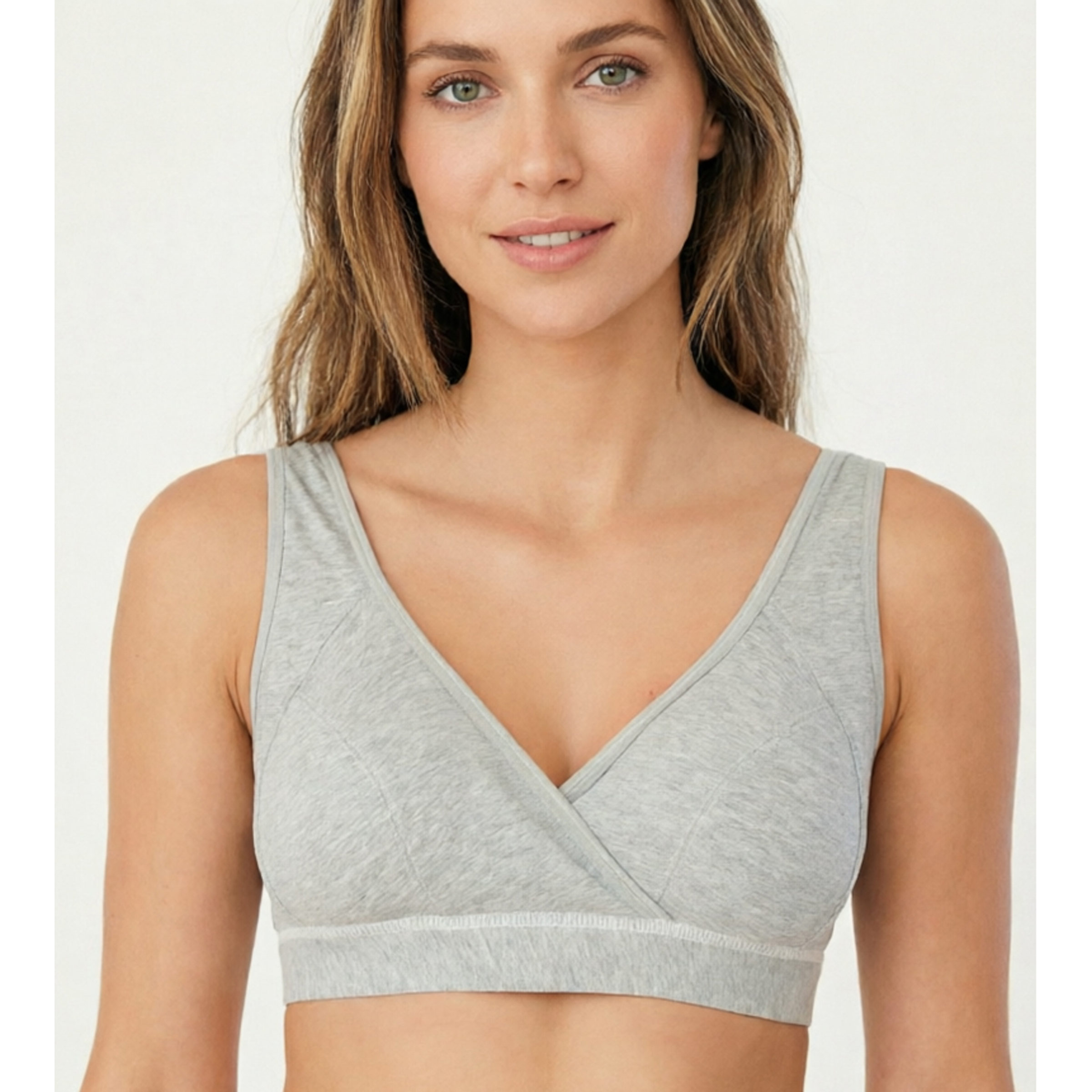 Nursing Bra Clip - Bequemer Still-BH, kabellos, atmungsaktiv, Baumwolle, Crossover-BH,