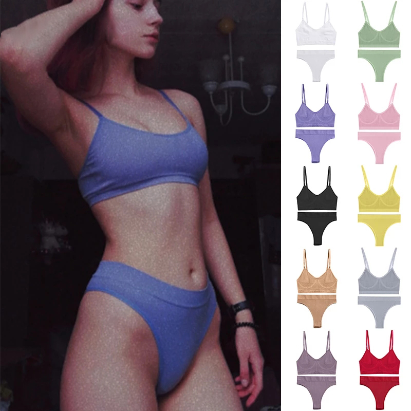 Cotton Bra Everyday - Frauen Bh Set Sexy Dessous Weibliche