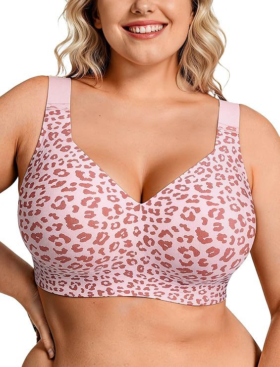 Full Coverage Bra - Übergrößen Wireless Jelly BH für Damen,