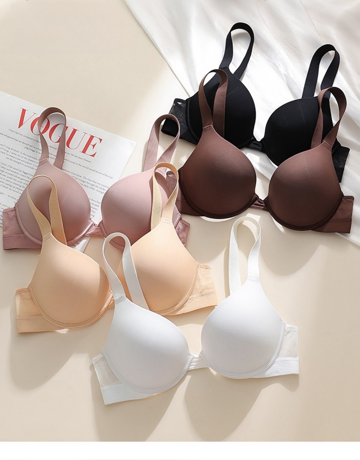 Demi Bra Balconette - 2025, Damen-Push-up-BH in Übergröße, sexy Spitzen-BH,
