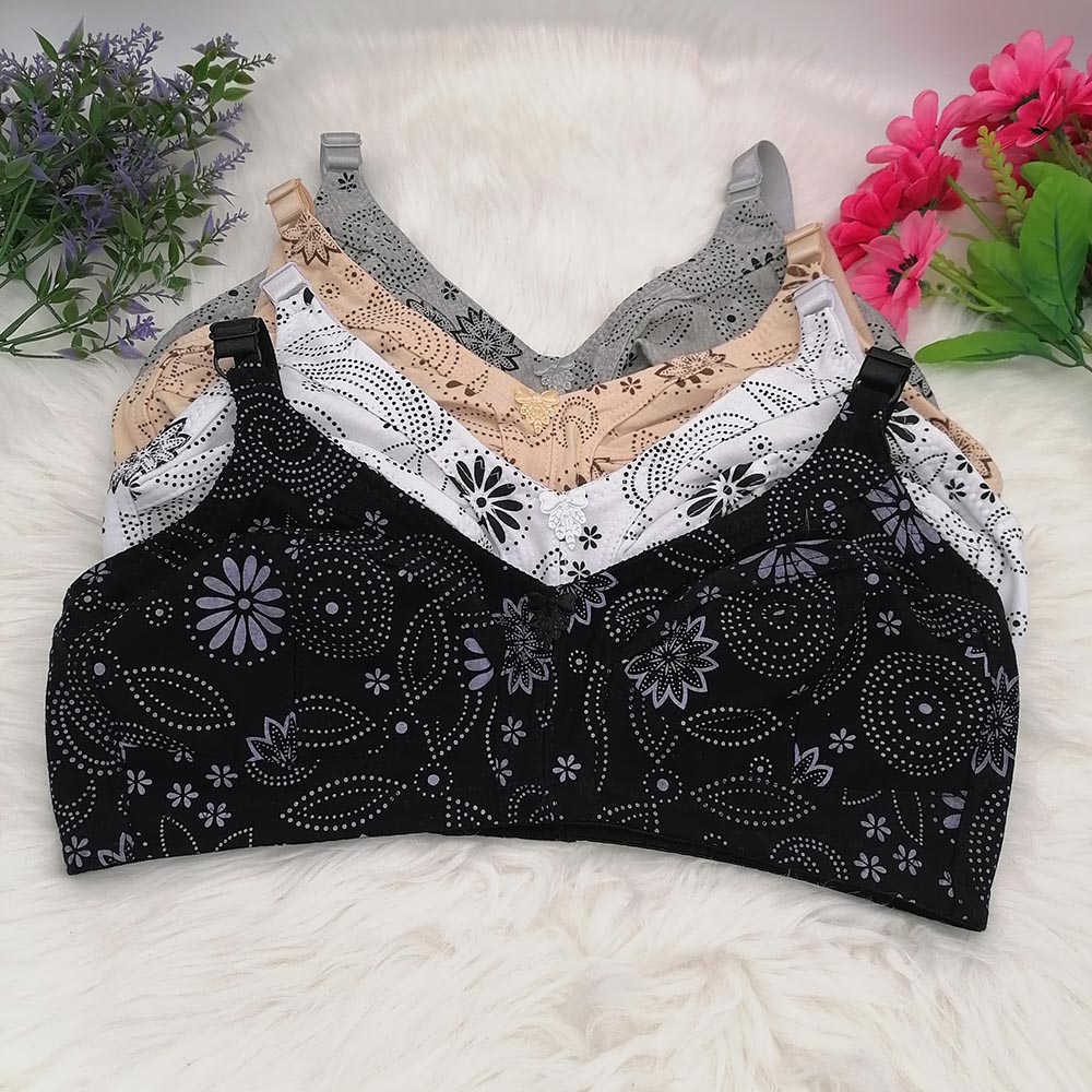 Cotton Bra Everyday - Damen-BH mit großen Körbchen, kabellos, Baumwolle,