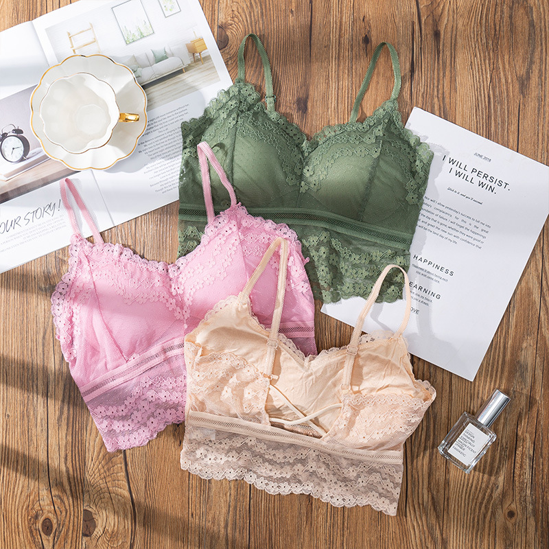 Sheer Bra Lace - 3D sexy Spitze Dessous nahtlosen Sport-BH
