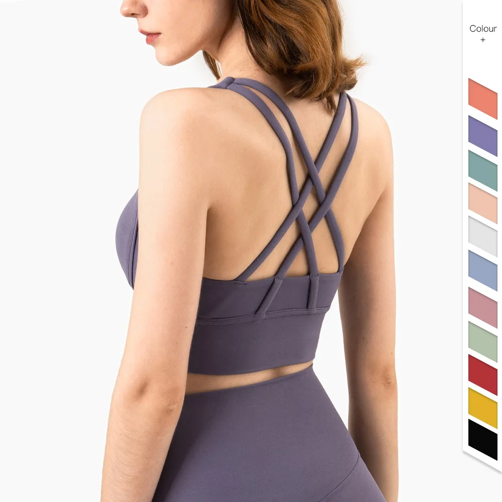 Sports Bra Racerback - Sommer Mode Kreuz Zurück Frauen Sport