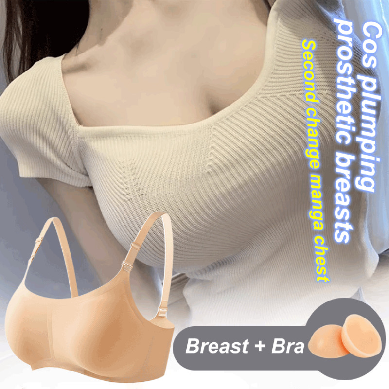 Mastectomy Bra Pocket - Silikon-Brustprothesen für Cosplay, Simulierte Brustvergrößerungspads für
