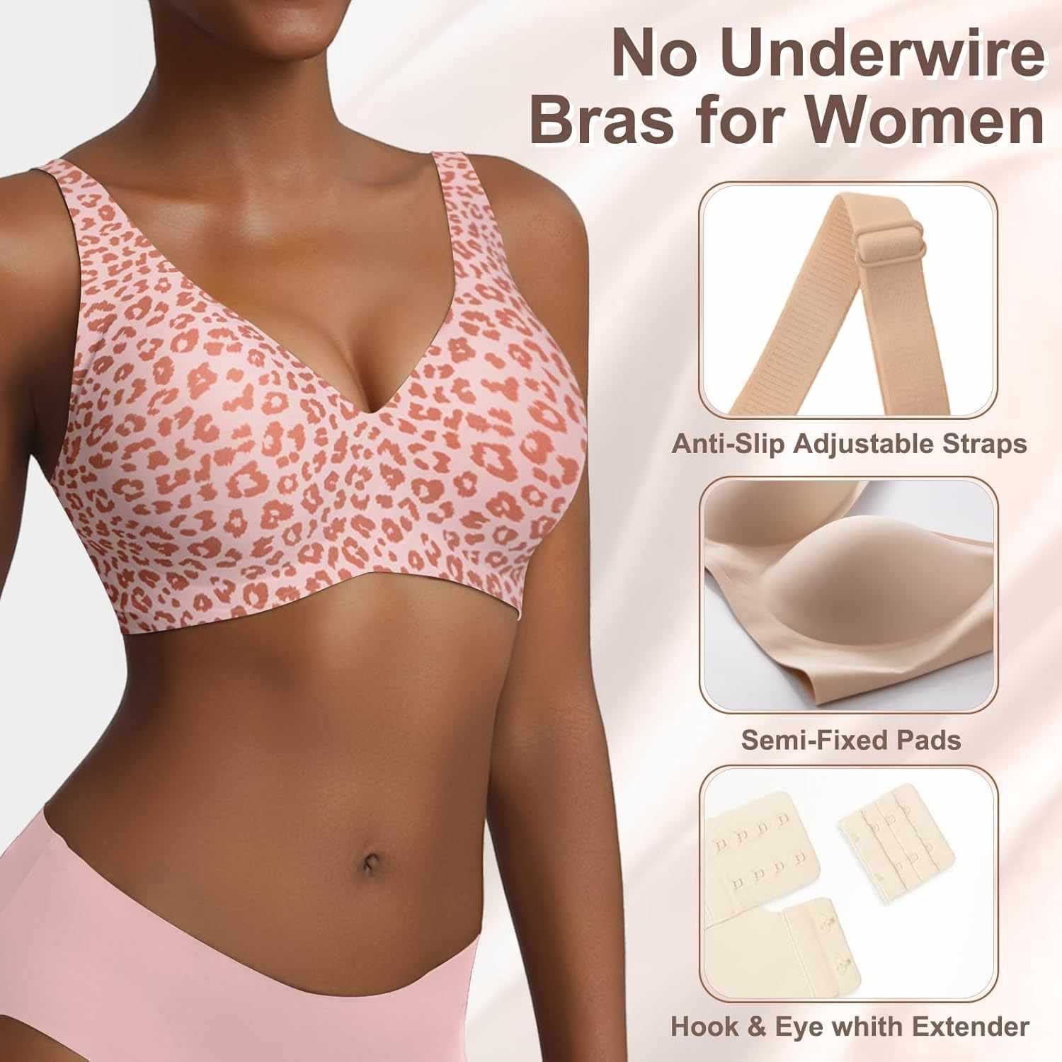 Nahtloser Damen-BH mit rosa Le – Plunge Bra Push Up Bewertung und Preis
