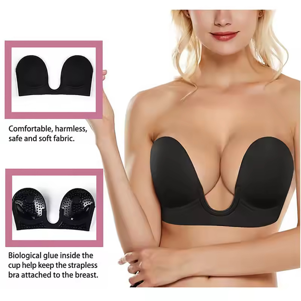 Unsichtbarer Push-Up BH, träge – Backless Bra Sticky Bewertung und Preis