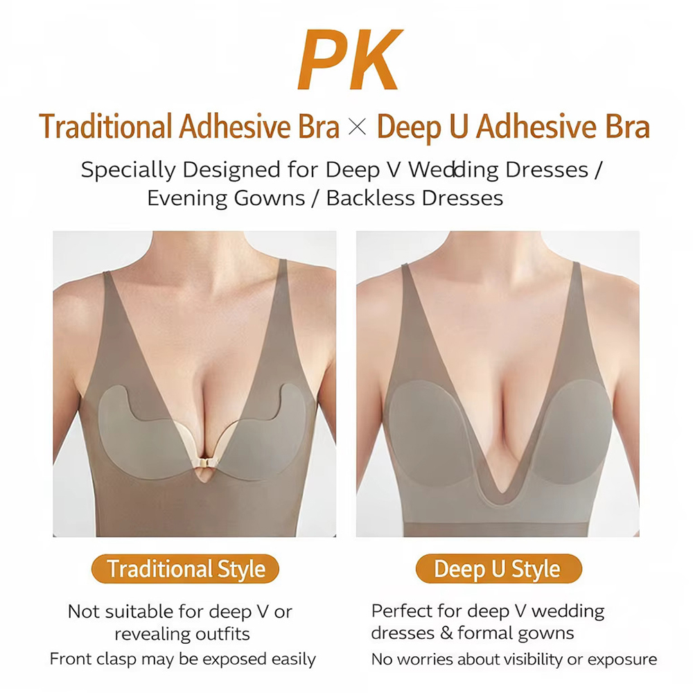 Unsichtbarer Push-Up BH, träge – Backless Bra Sticky Bewertung und Preis