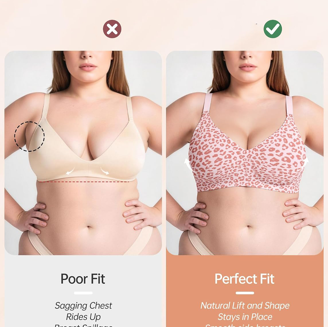 Damen Wireless Jelly BH, stütz – Wirefree Bra Comfort Bewertung und Preis