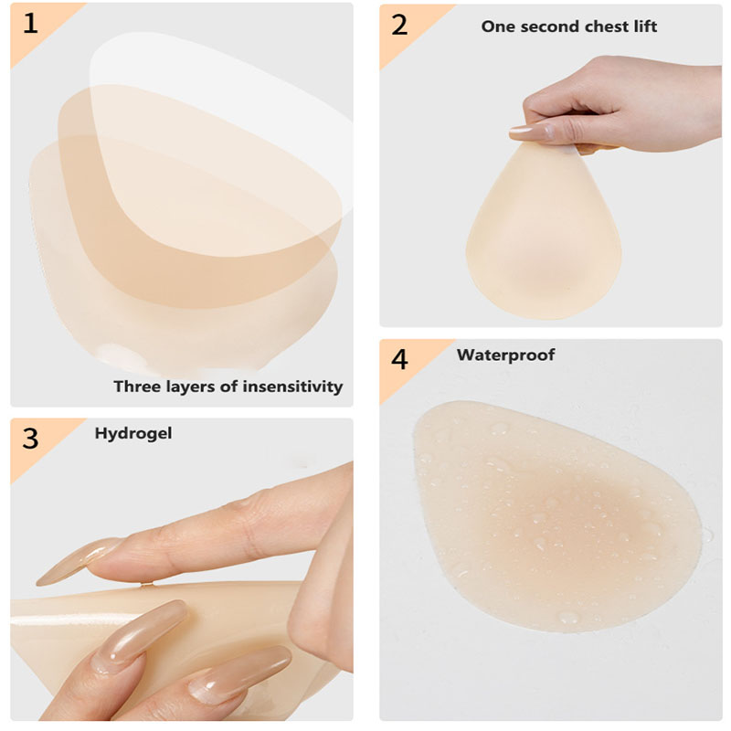 Wassertropfen-förmiger Unsicht – Push Up Bra Silicone Bewertung und Preis