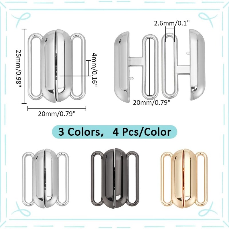 12 Sets 3 Farben Frontverschlu – Nursing Bra Clip Bewertung und Preis