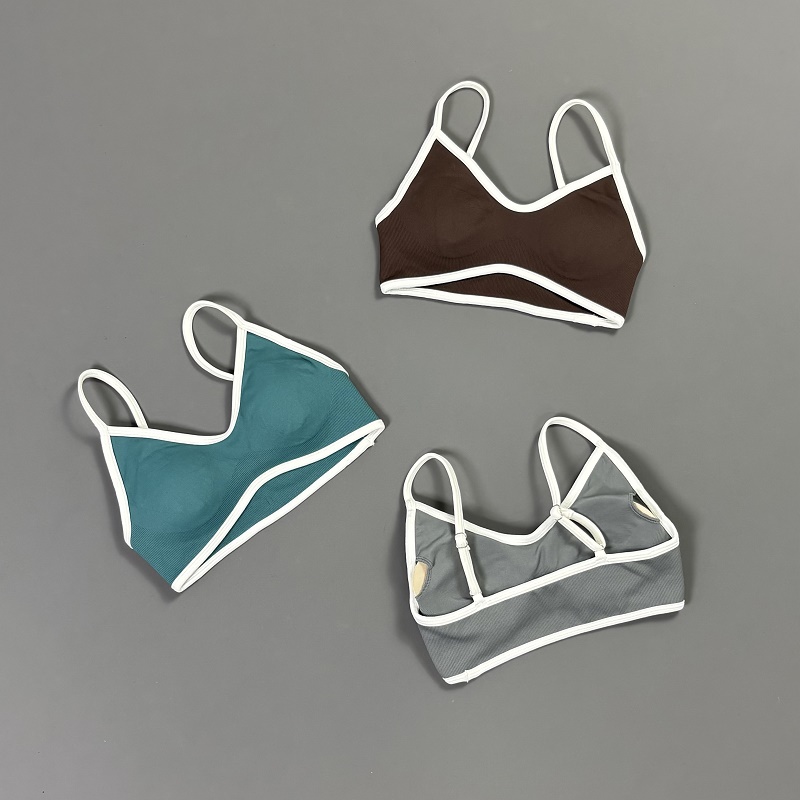 Damen Kontrastlinien-Yoga-BH V – Sports Bra Racerback Bewertung und Preis