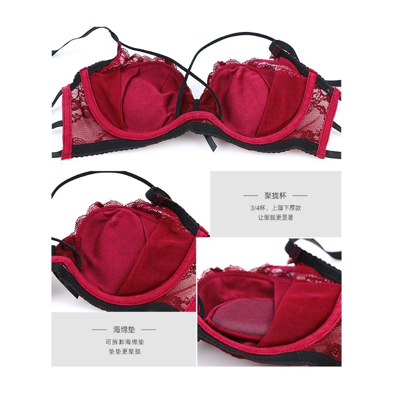 Elegantes Spitzen-BH-Set mit h – Demi Bra Balconette Bewertung und Preis