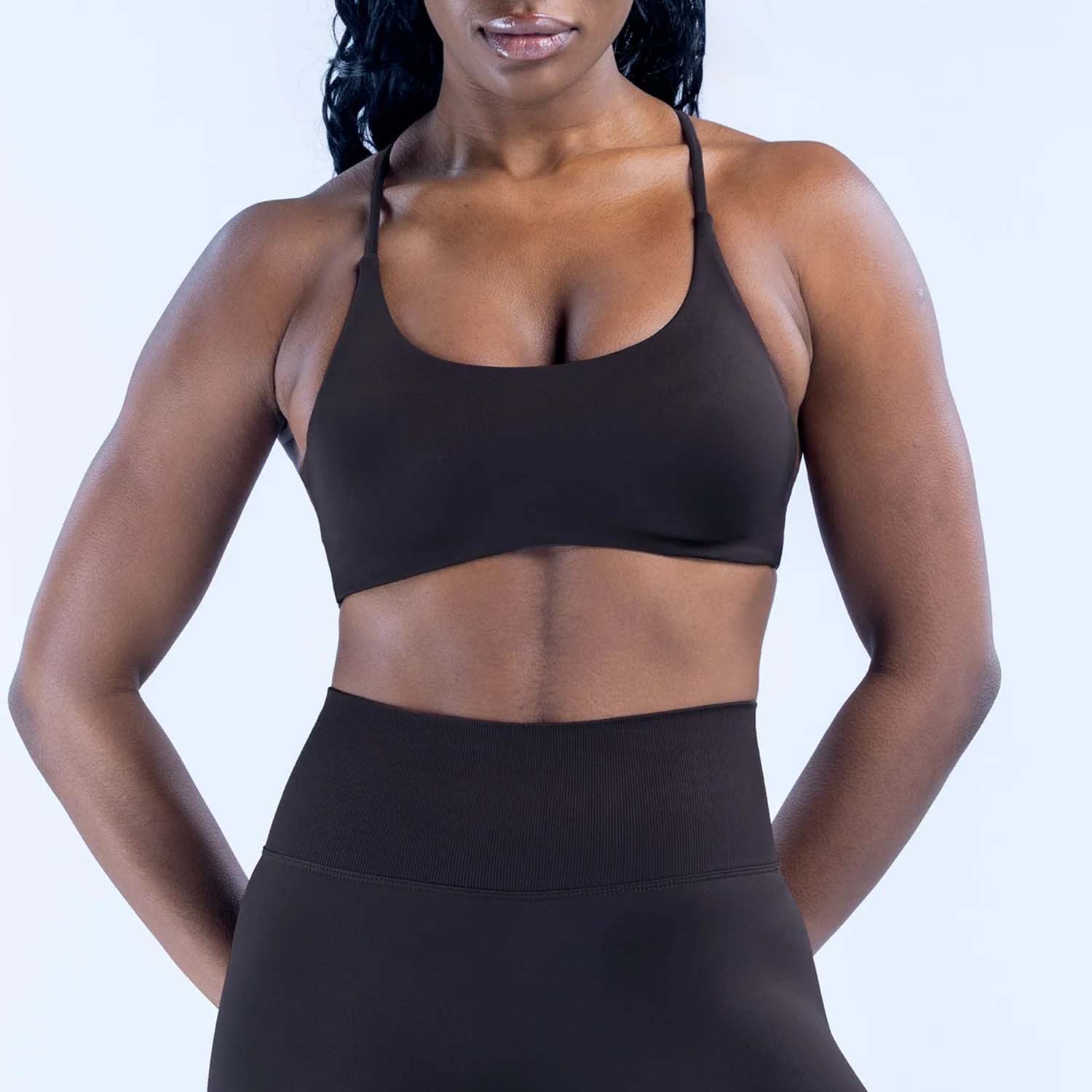 LOGO Nahtloser Sport-BH mit Kr – Sports Bra Racerback Bewertung und Preis