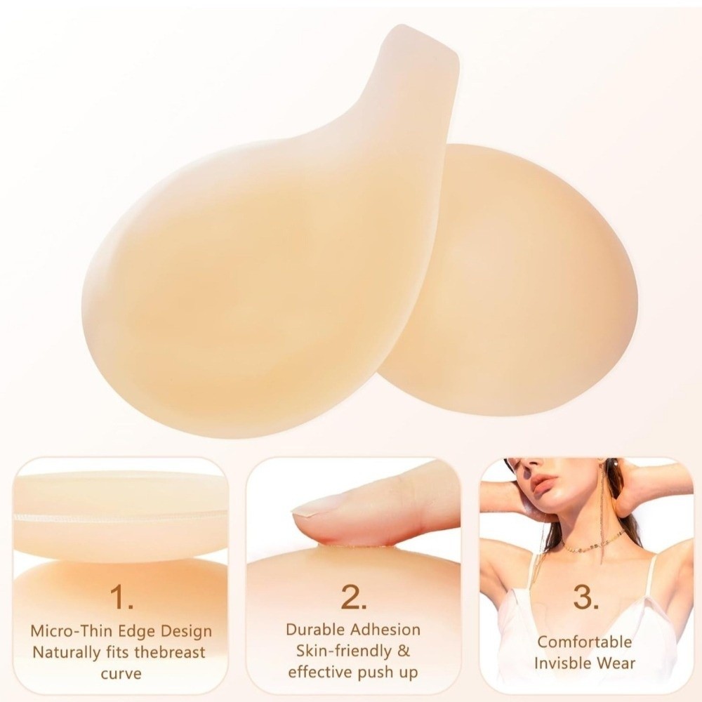 Nahtlose Silikon-Nippelabdecku – Push Up Bra Silicone Bewertung und Preis