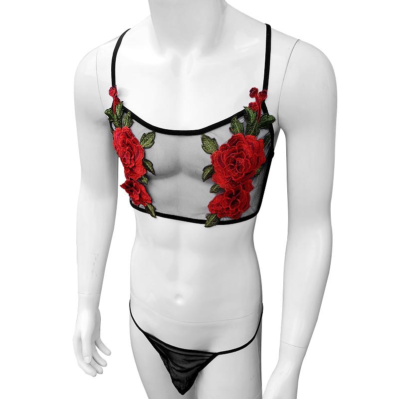 Sexy Stickerei Herren Durchsic – Sheer Mesh Bra Bewertung und Preis